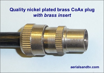 CoAx plug (nickel plated brass)