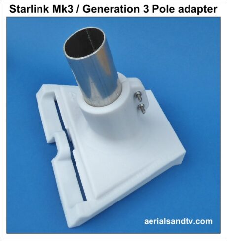 Starlink Mk3 generation 3 pole adapter mounting 600W